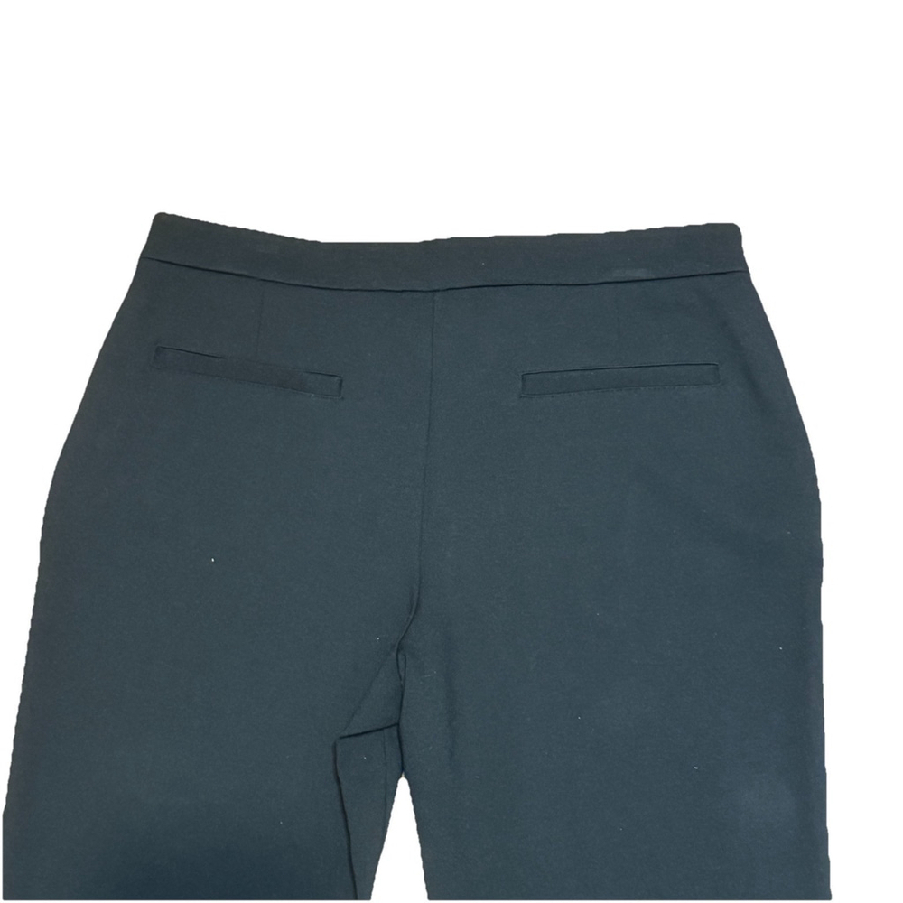 Lauren Ralph Lauren Stretch Ponte Straight Leg Crop Pants Sz:L Black Ankle Pants - Picture 5 of 12